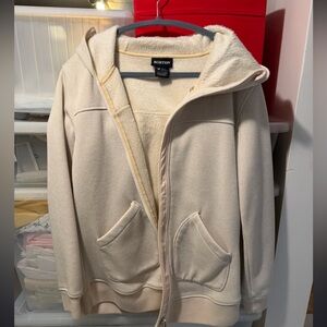 Burton Women's Minxy Fleece Full-zip ski Burton Cream Fleece-Lined Hoodie